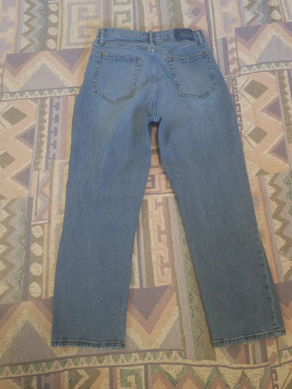 Abercrombie & Fitch Ultra High Rise Ankle Straight Distressed Jeans 29 Regular